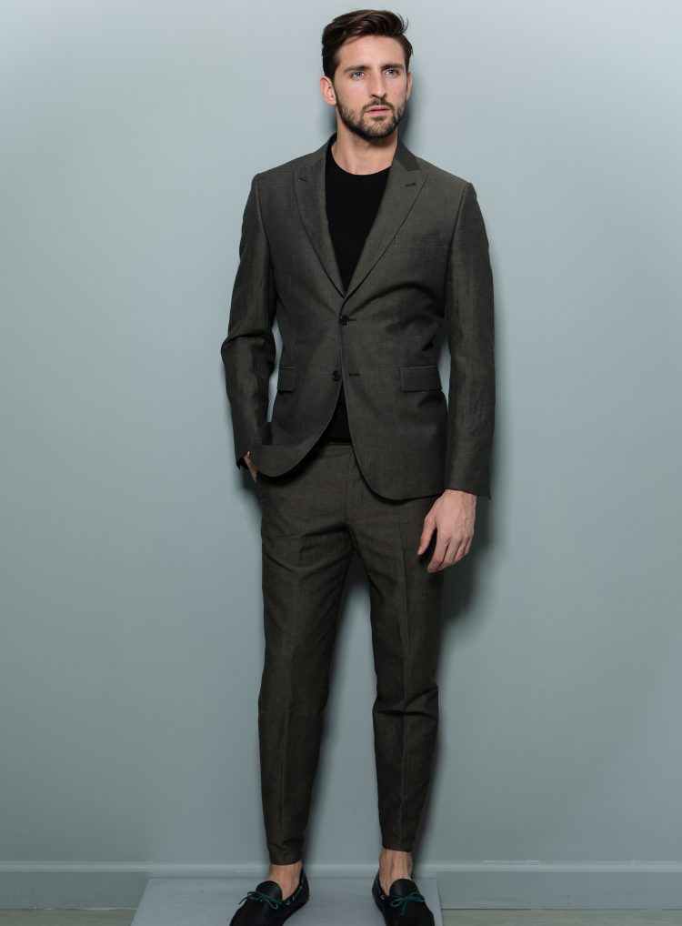 Black suit hot sale loafers